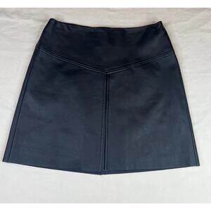 Club Monaco Skirt Womens Size 0 Black Faux Leather